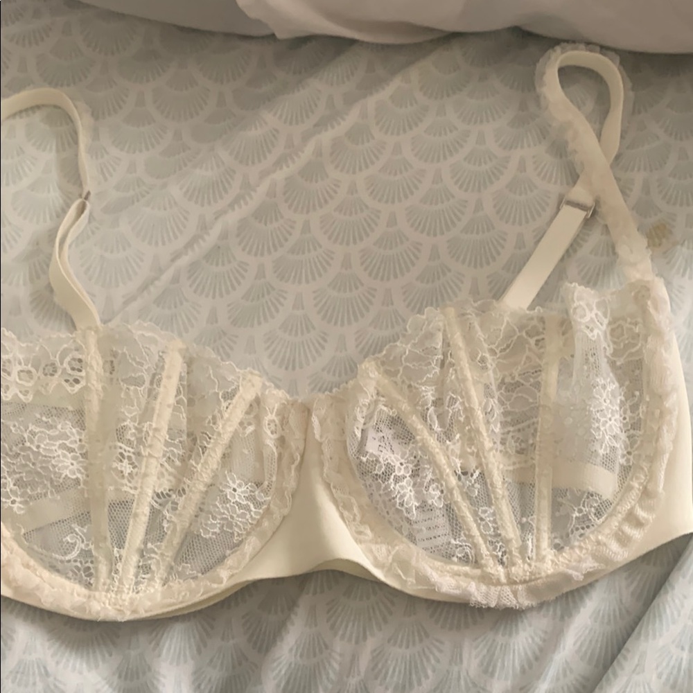 La Perla silk balconette bra with boning